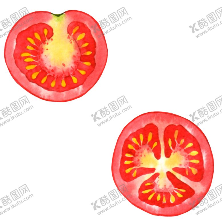 编号：15809707130110344295【酷图网】源文件下载-水彩创意插画水果蔬菜