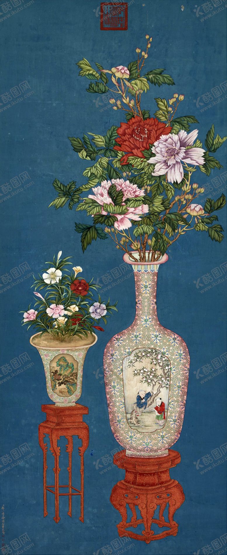 编号：61835809192115438196【酷图网】源文件下载-花卉博古图