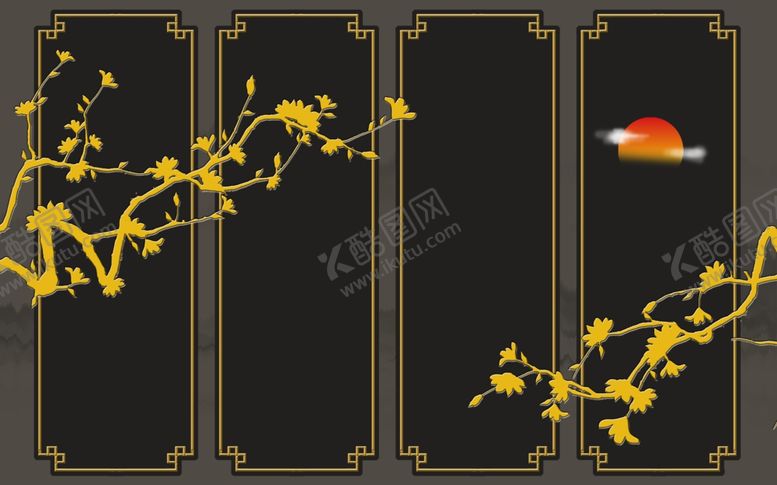 编号：36960409230429563475【酷图网】源文件下载-花鸟工笔画