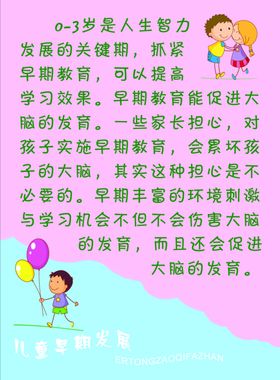 儿童早教展板