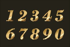 金色数字
