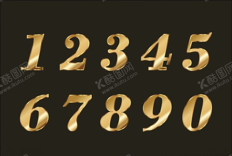 编号：91713605042022057420【酷图网】源文件下载-金色数字