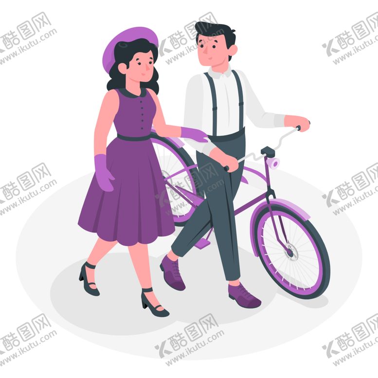 编号：77489801310309119239【酷图网】源文件下载-卡通男女朋友