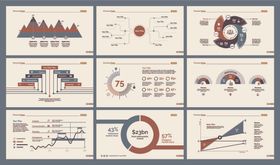 商务风数据图表PPT模板