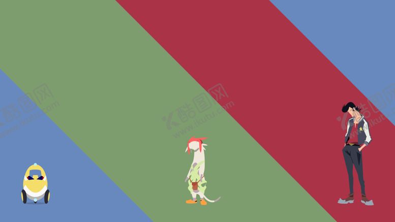 编号：69969710231524131124【酷图网】源文件下载-彩色动漫人物插画背景