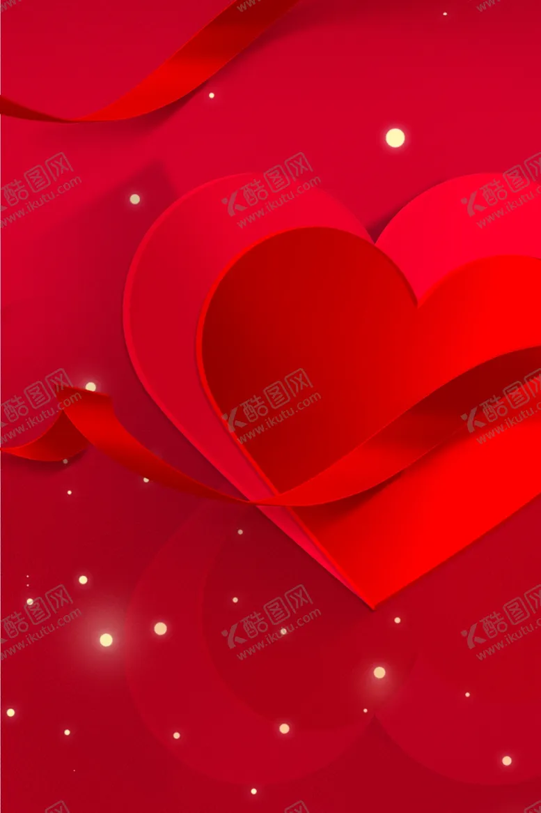 编号：67611412060905133582【酷图网】源文件下载-红色爱心背景