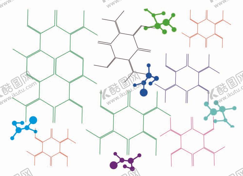 编号：41734012050134462132【酷图网】源文件下载-螺旋链状生物科技元素线条