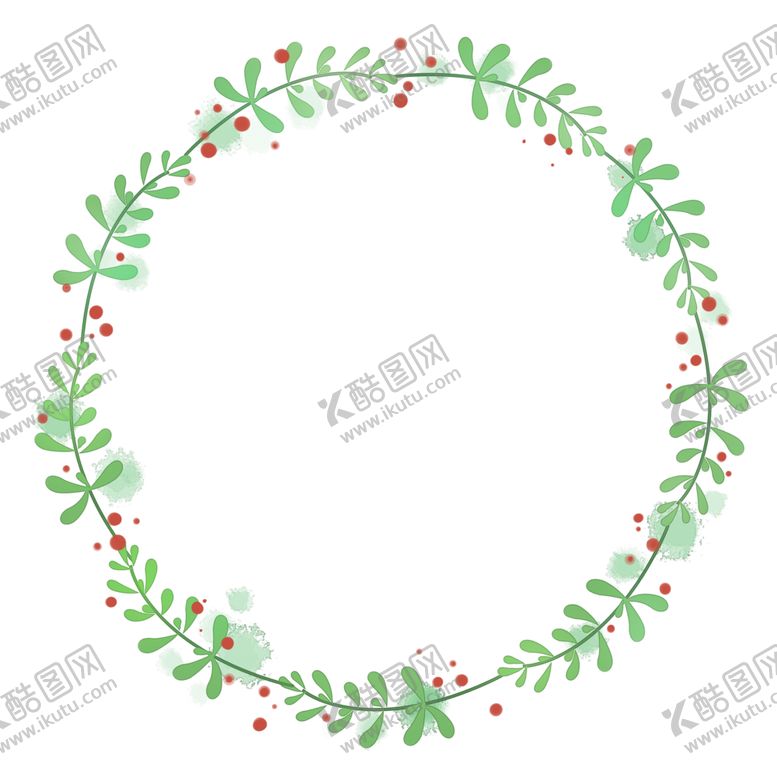 编号：81406610221550361094【酷图网】源文件下载-枸杞花环