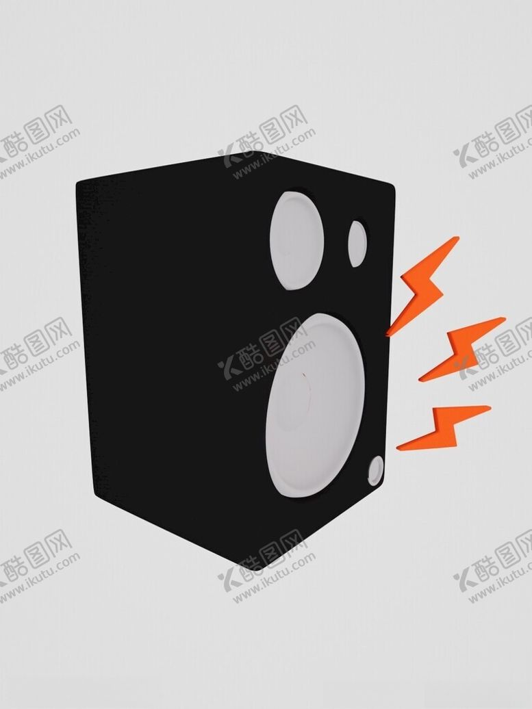 编号：86375601290929568165【酷图网】源文件下载-C4D黑色音箱建模