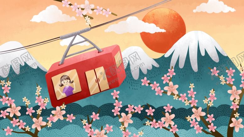 编号：24206710311929266563【酷图网】源文件下载-手绘樱花