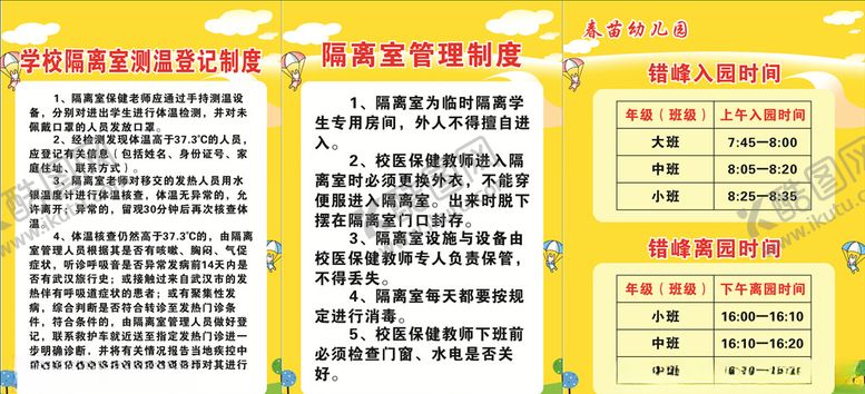 编号：74997010060256037352【酷图网】源文件下载-幼儿园制度牌