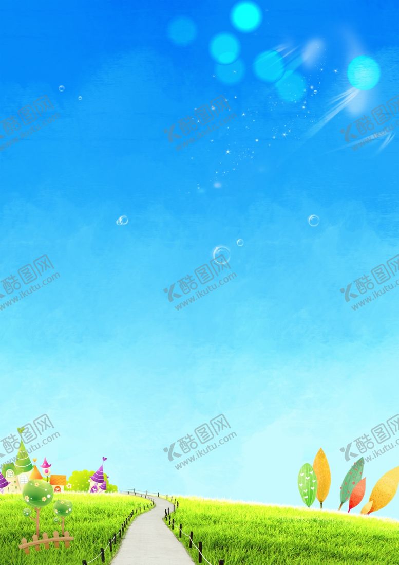 编号：70176006272245116807【酷图网】源文件下载-蓝天白云草地