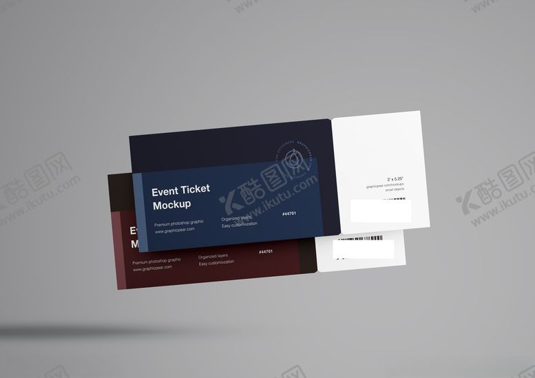 编号：34181710030135224349【酷图网】源文件下载-门票卡券样机