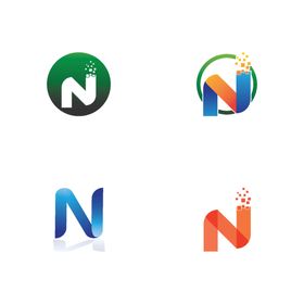 字母图标 N logo 标志