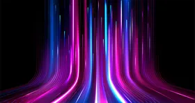 曲线背景展架高端年会绚丽