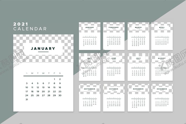 编号：16907110101320278298【酷图网】源文件下载-2021年历