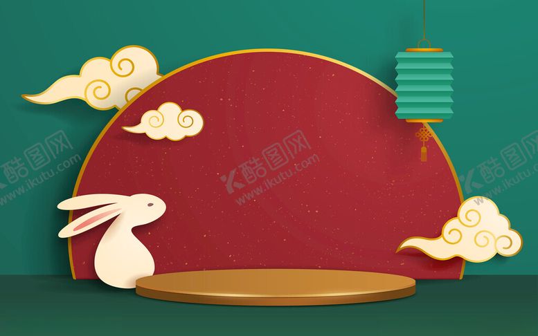 编号：48146802201152346542【酷图网】源文件下载-中秋节国潮电商促销背景
