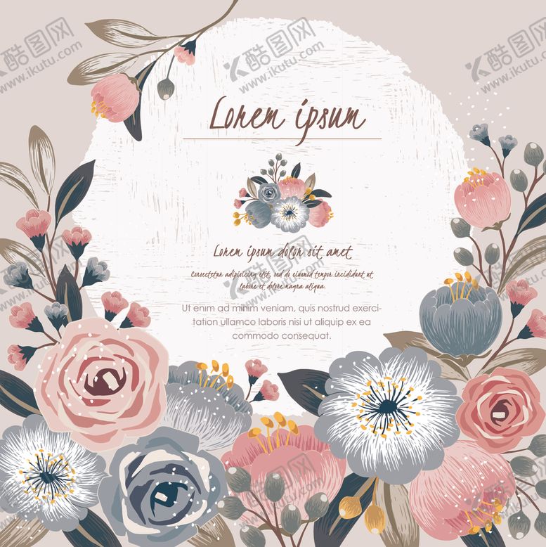 编号：84898009220151582063【酷图网】源文件下载-精美花朵创意背景