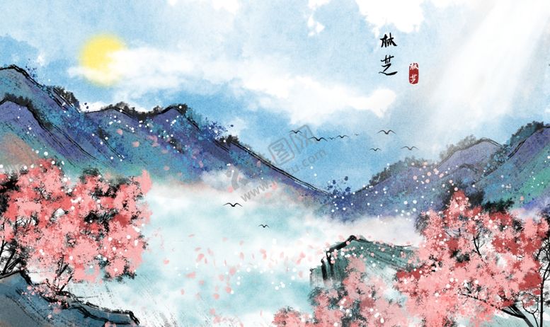 编号：20222706160028455918【酷图网】源文件下载-中国风新中式山水画
