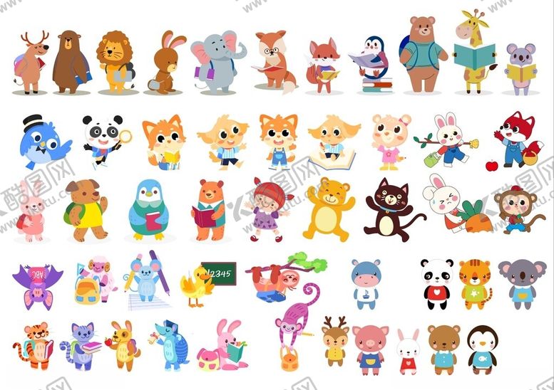 编号：80794710062125138665【酷图网】源文件下载-卡通动物