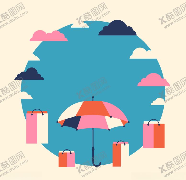 编号：25195309241542531760【酷图网】源文件下载-卡通伞