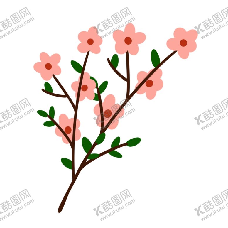 编号：58566212040030064958【酷图网】源文件下载-卡通梅花