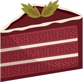 三角蛋糕卡通png免抠图插图