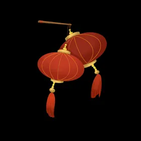 春节海报2021牛年素材插画过大年