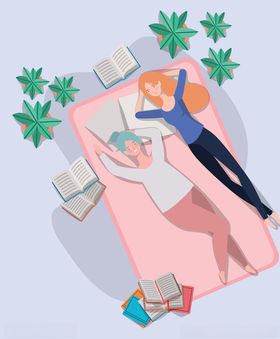 睡姿觉势夜晚休息晚上