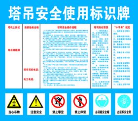 塔吊标识牌