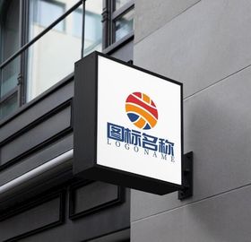 排球logo抽象图标