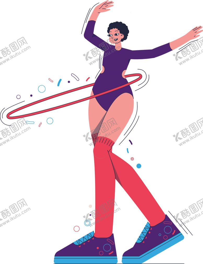 编号：30327902141519097456【酷图网】源文件下载-人物运动插画