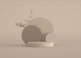 C4D 渲染 立体 背景