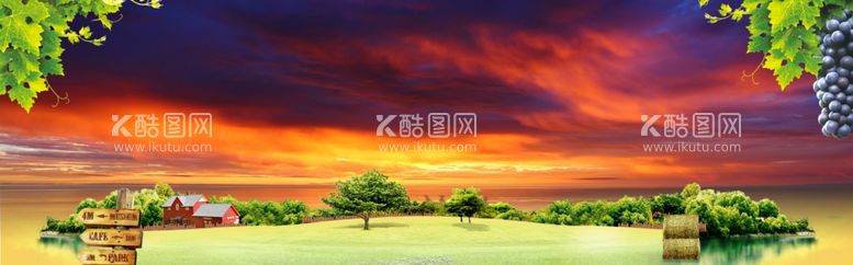 编号：15090611262107198515【酷图网】源文件下载-红酒庄园