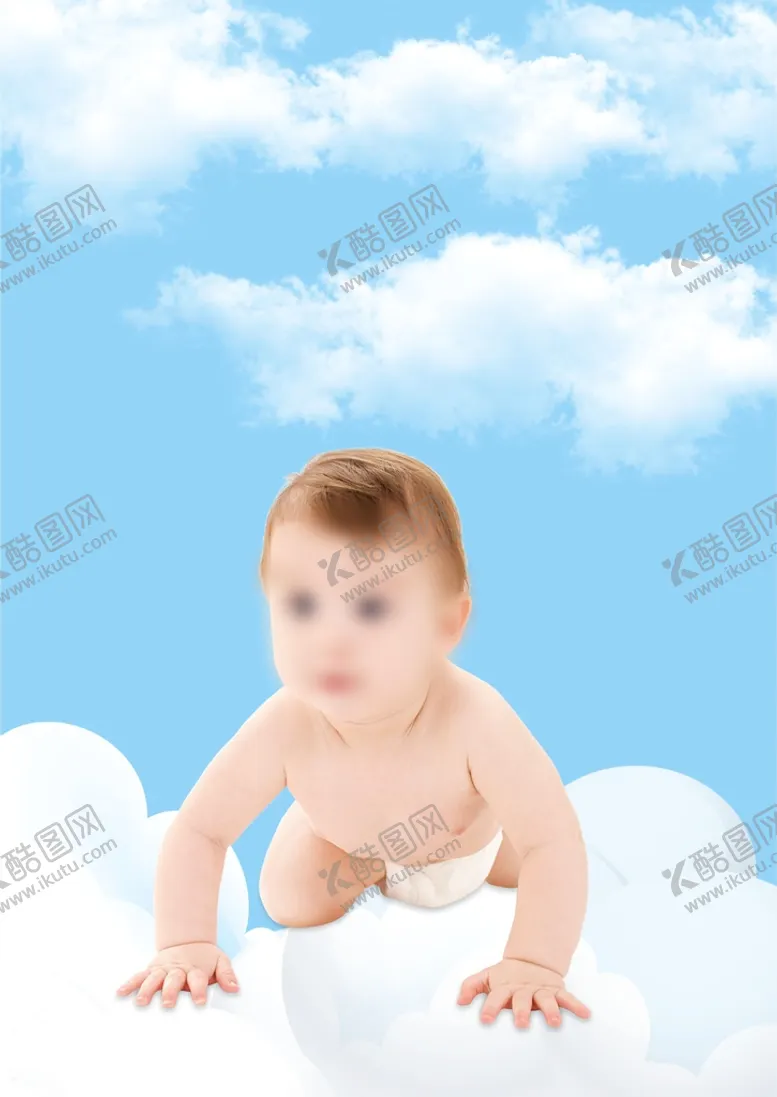 编号：20380001200350178149【酷图网】源文件下载-母婴蓝天白云背景