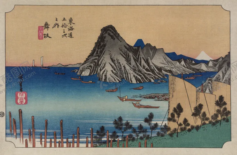 编号：25889207021341262225【酷图网】源文件下载-日本街景风景浮世绘