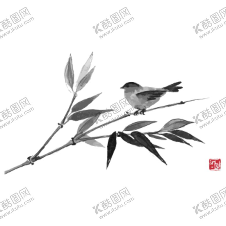 编号：99686504201625258908【酷图网】源文件下载-水墨竹子
