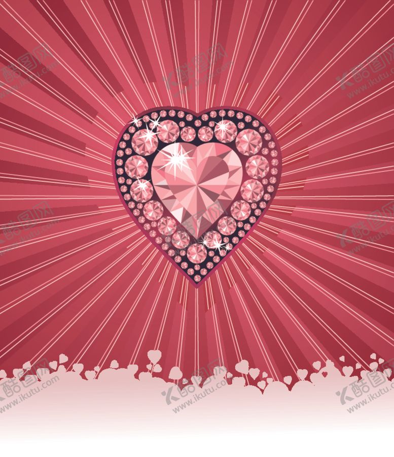编号：39627111012020156809【酷图网】源文件下载-爱心钻石