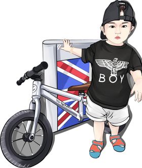 漫画人物插画合层