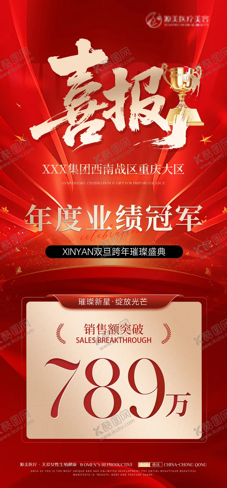 编号：71026401281217416240【酷图网】源文件下载-业绩喜报海报