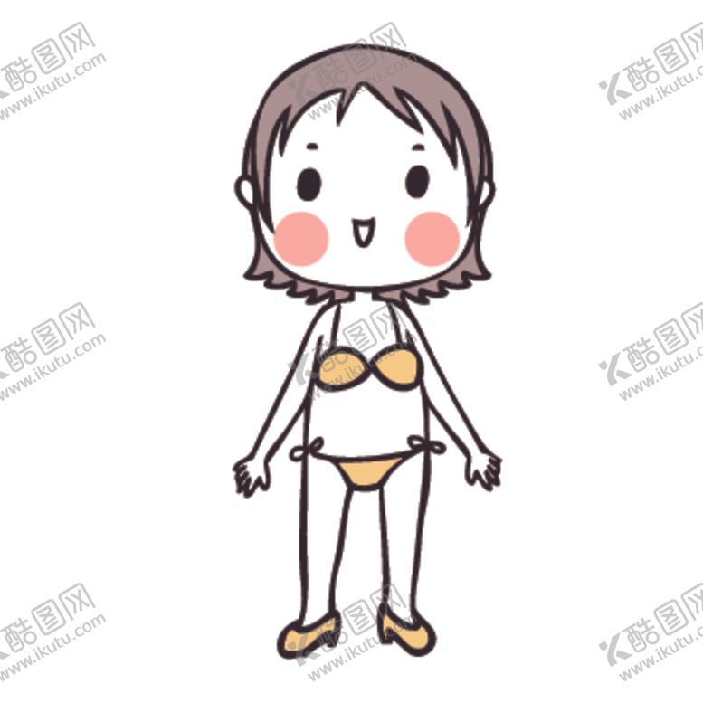 编号：19629409082224045608【酷图网】源文件下载-可爱人物形象插画