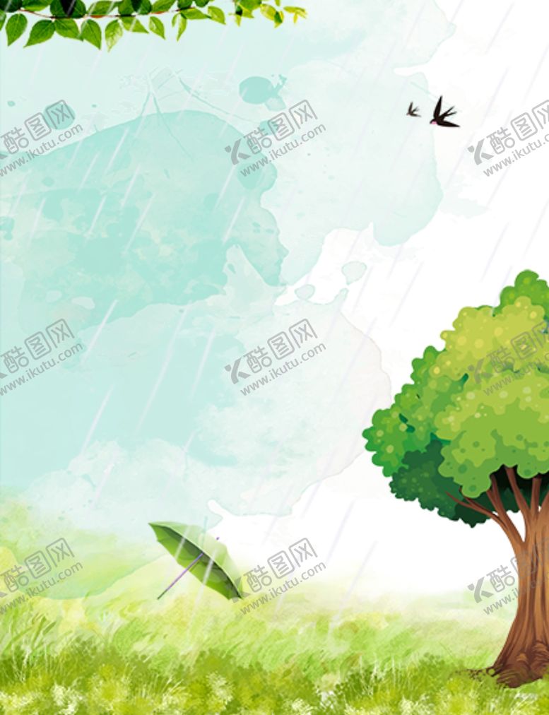 编号：97006507121244591518【酷图网】源文件下载-绿树雨伞