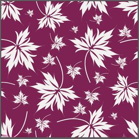 紫色背景枫叶花卉图案