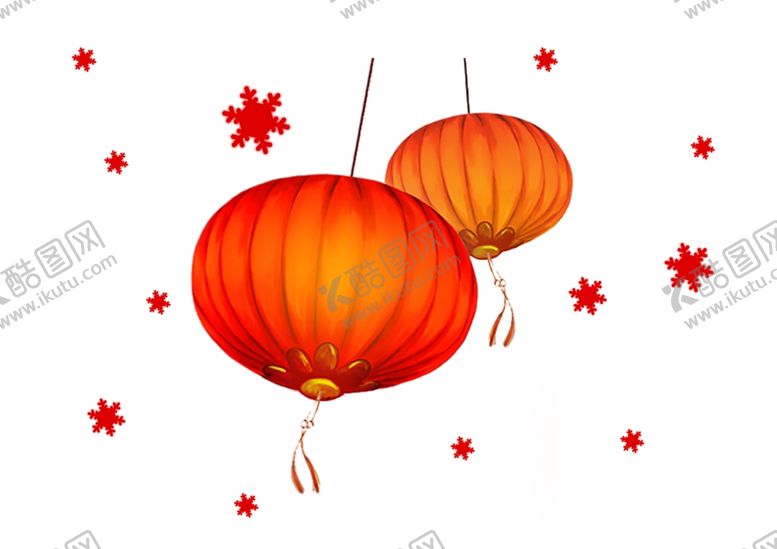 编号：45466207010146081289【酷图网】源文件下载-古风灯笼主题角标中国风点缀星星