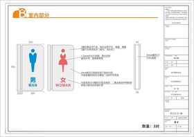 厕所指示牌