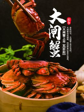 大闸蟹海报