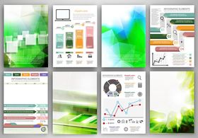 多彩清新办公图表模板