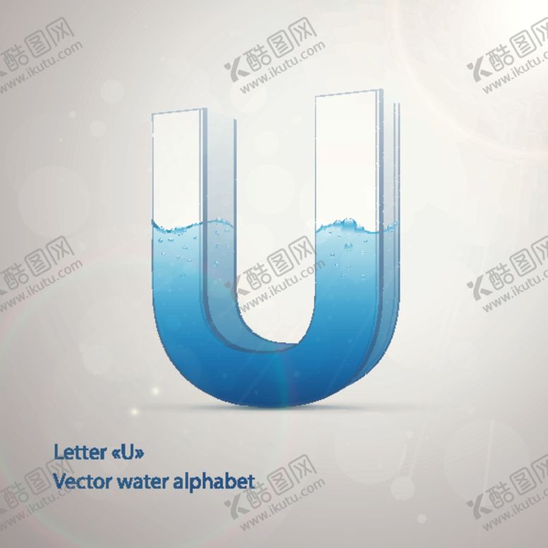 编号：99662610302100577700【酷图网】源文件下载-时尚卡通英文字母U字设计艺术字