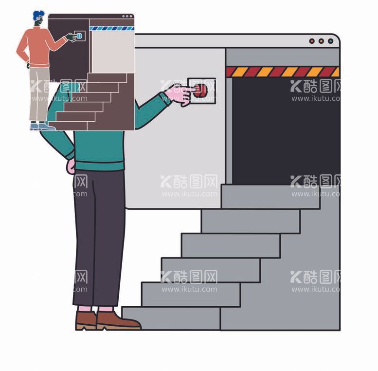 编号：64624611281158128617【酷图网】源文件下载-日常人物插画   