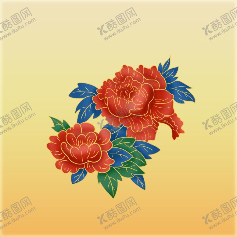 编号：11845706232112058497【酷图网】源文件下载-国潮花卉